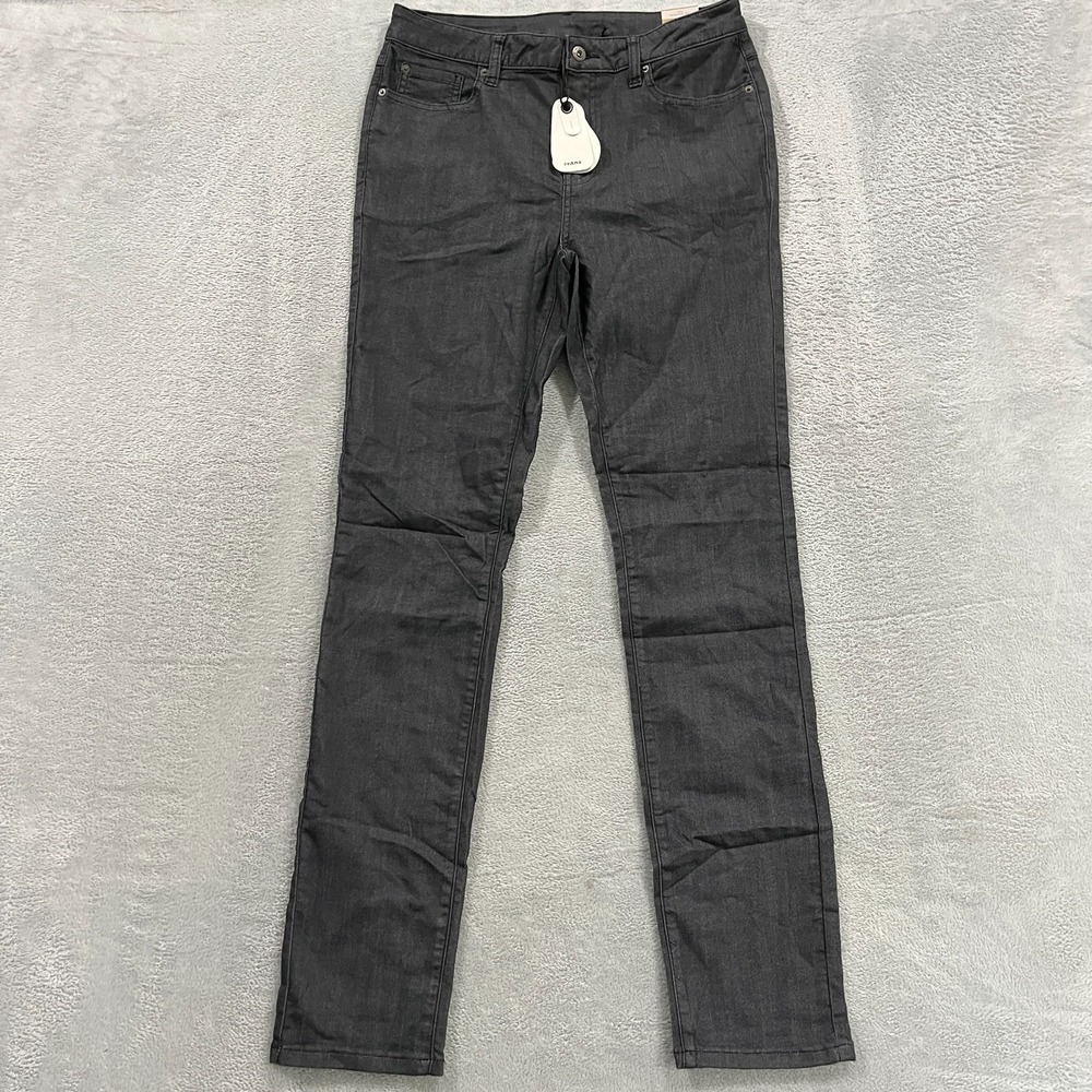 PrAna Kayla Slim Fit Skinny Jeans Womens 10 TL Black Denim High Rise 1968371